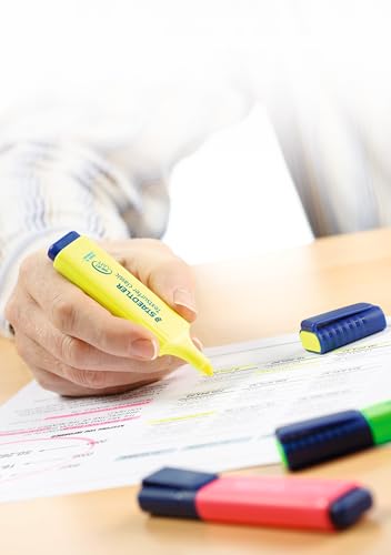 STAEDTLER Textmarker Textsurfer classic, großer Tintenspeicher, lange Markierleistung, sekundenschnell trocken, Keilspitze 1 - 5mm, rainbow colours, 8 Marker in sortierten Farben im Etui, 364 WP8