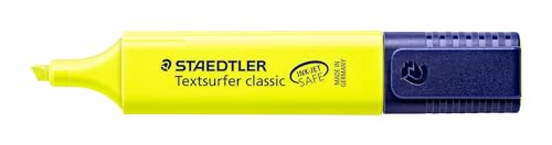 STAEDTLER Textmarker Textsurfer classic, großer Tintenspeicher, lange Markierleistung, sekundenschnell trocken, Keilspitze 1 - 5mm, rainbow colours, 8 Marker in sortierten Farben im Etui, 364 WP8