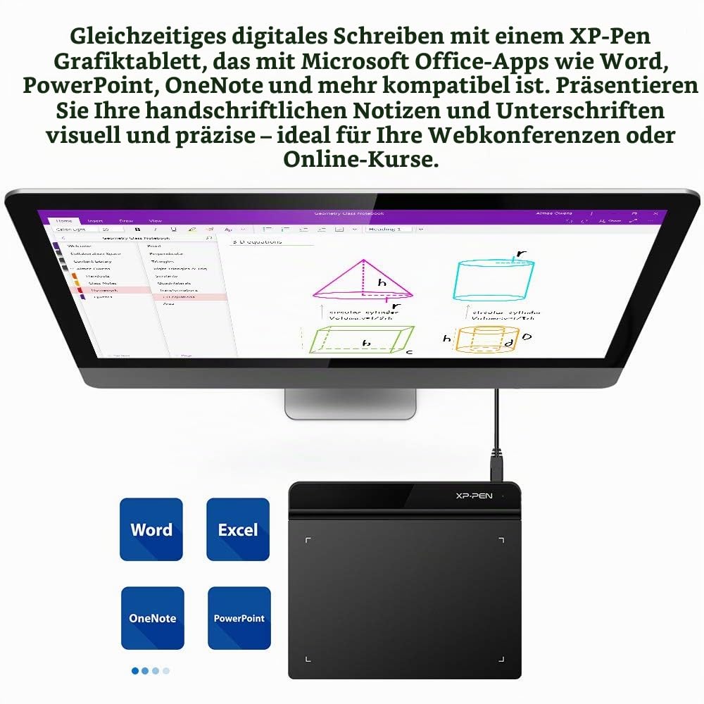 XPPen G640 Grafiktablett 6x4 Zoll Stift Tablet zum Zeichnen mit 20 Ersatzspitzen OSU Spiel Pen Tablet