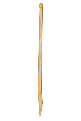 IDEAL Knopfstiel, Esche gebogen,lackiert, mit Brennstempel 100 cm | alle Spaten (außer Rode- oder Baumschulspaten und Spaten Kieler Form