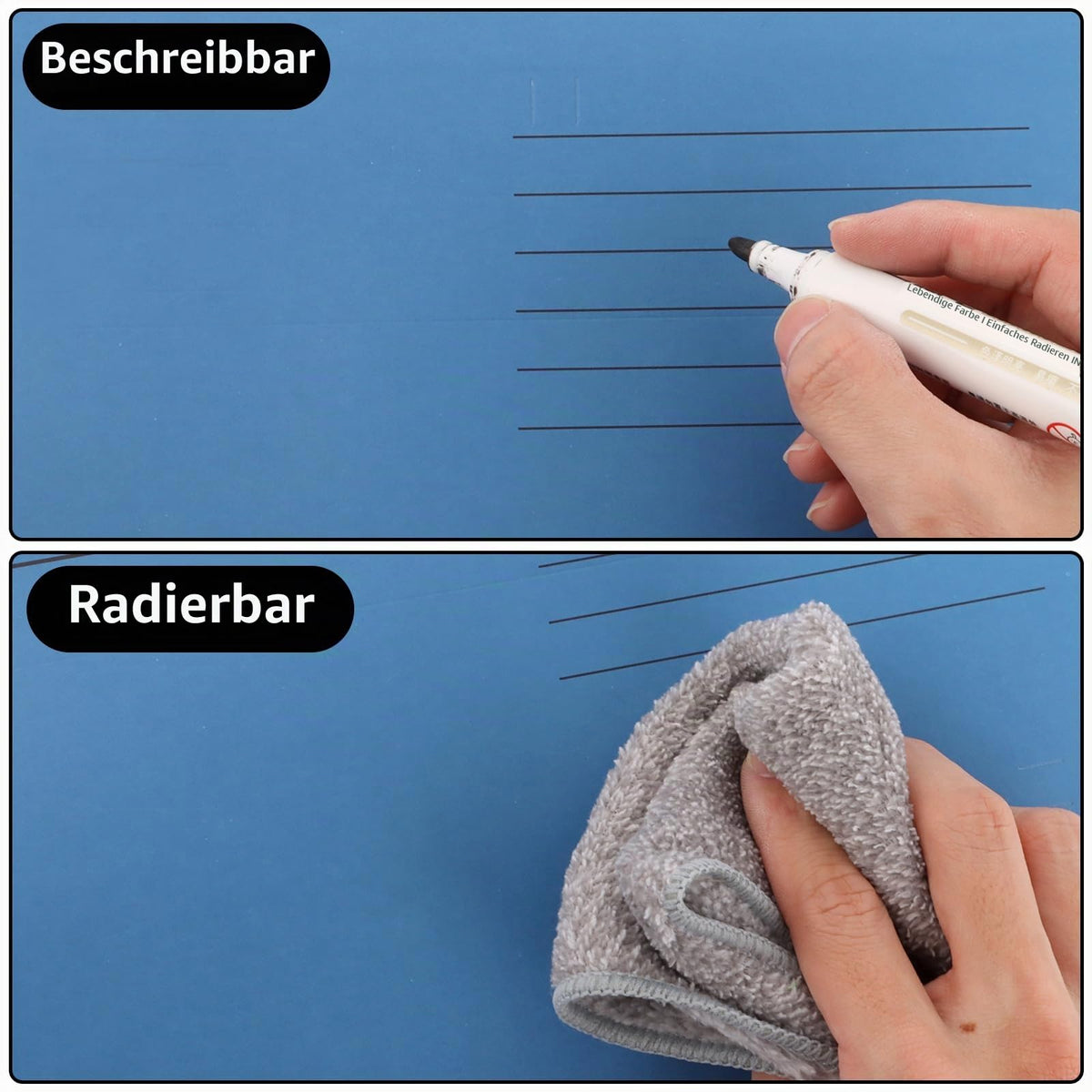 25 Stück Hängeregister Mappen, Hängemappen A4 mit Tabs und Karteneinsätzen, 5 Farben Hängeregister, Aktenschrank Hängemappen für Zuhause, Schule, Büro