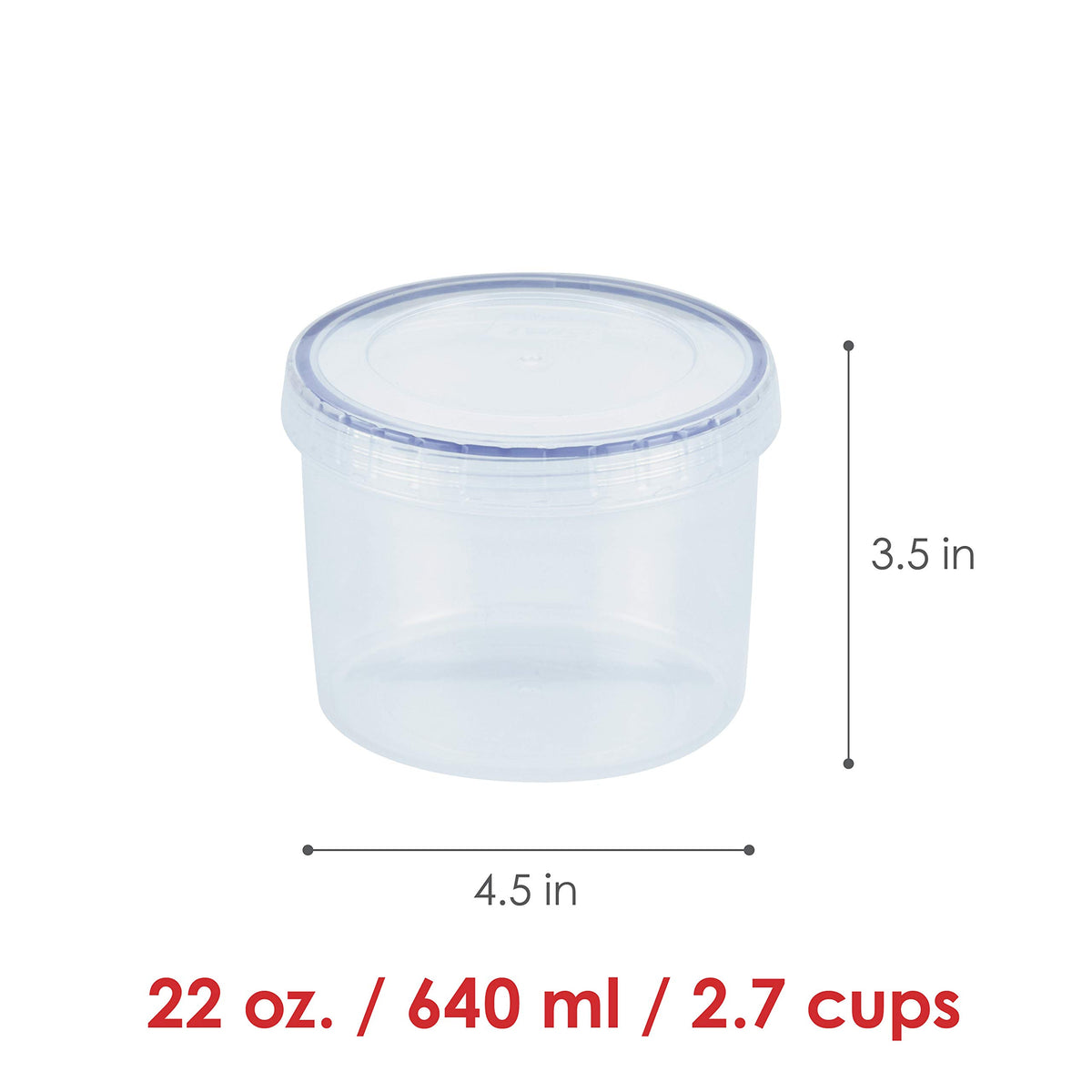 Lock & Lock LLS131 Twist Vorratsdose, 0.64 L