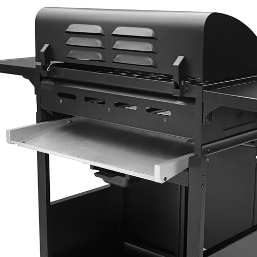 TAINO BASIC 4+1 BBQ Gasgrill Grillwagen Edelstahl-Brenner + Seitenkocher Grill TÜV (BASIC 4+1 Gasgrill)