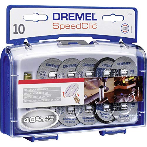 Dremel SC690 EZ SpeedClic Trennscheiben und Aufspanndorn-/Schneide-Set zum Schneiden von Kunststoffen aller Art