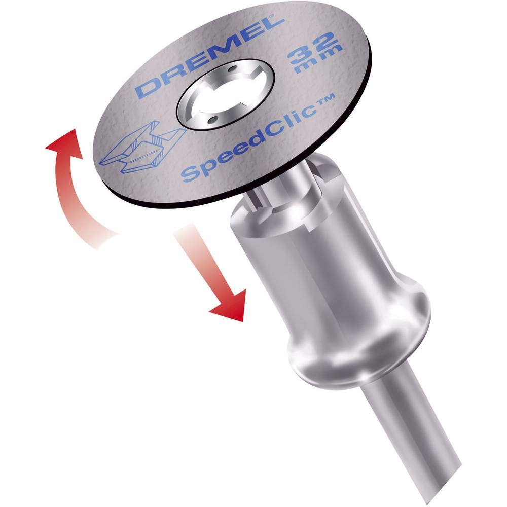 Dremel SC690 EZ SpeedClic Trennscheiben und Aufspanndorn-/Schneide-Set zum Schneiden von Kunststoffen aller Art