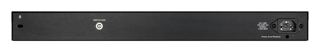 D-Link DGS-1210-28MP/E 28-Port PoE+ Gigabit Smart Managed Switch (24 x 10/100/1000 Base-T PoE-Ports und 4 x 100/1000 Mbit/s SFP Combo-Ports, 370W PoE-Kapazität) - Nur EU-Netzkabel