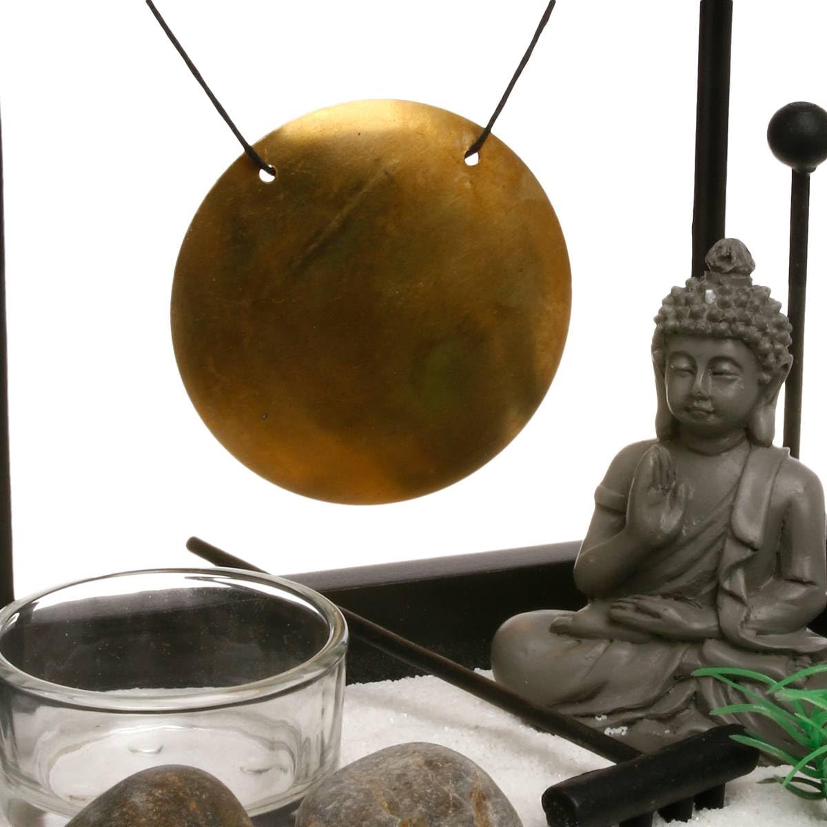 Devika Holz-Zen-Garten 15x12, schwarz