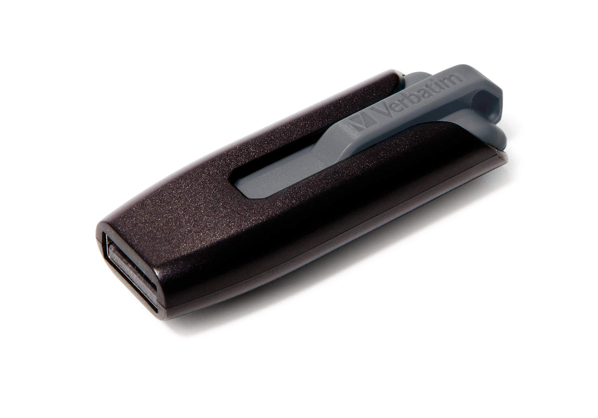 VERBATIM Store 'n' Go V3 USB-Stick I USB-3.2 Gen1 I 32 GB I Speicherstick mit Schiebemechanismus I USB-3 mit SuperSpeed-Schnittstelle I externer Speicher für Laptop Notebook & Co I schwarz