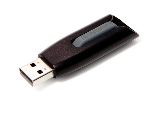 VERBATIM Store 'n' Go V3 USB-Stick I USB-3.2 Gen1 I 32 GB I Speicherstick mit Schiebemechanismus I USB-3 mit SuperSpeed-Schnittstelle I externer Speicher für Laptop Notebook & Co I schwarz