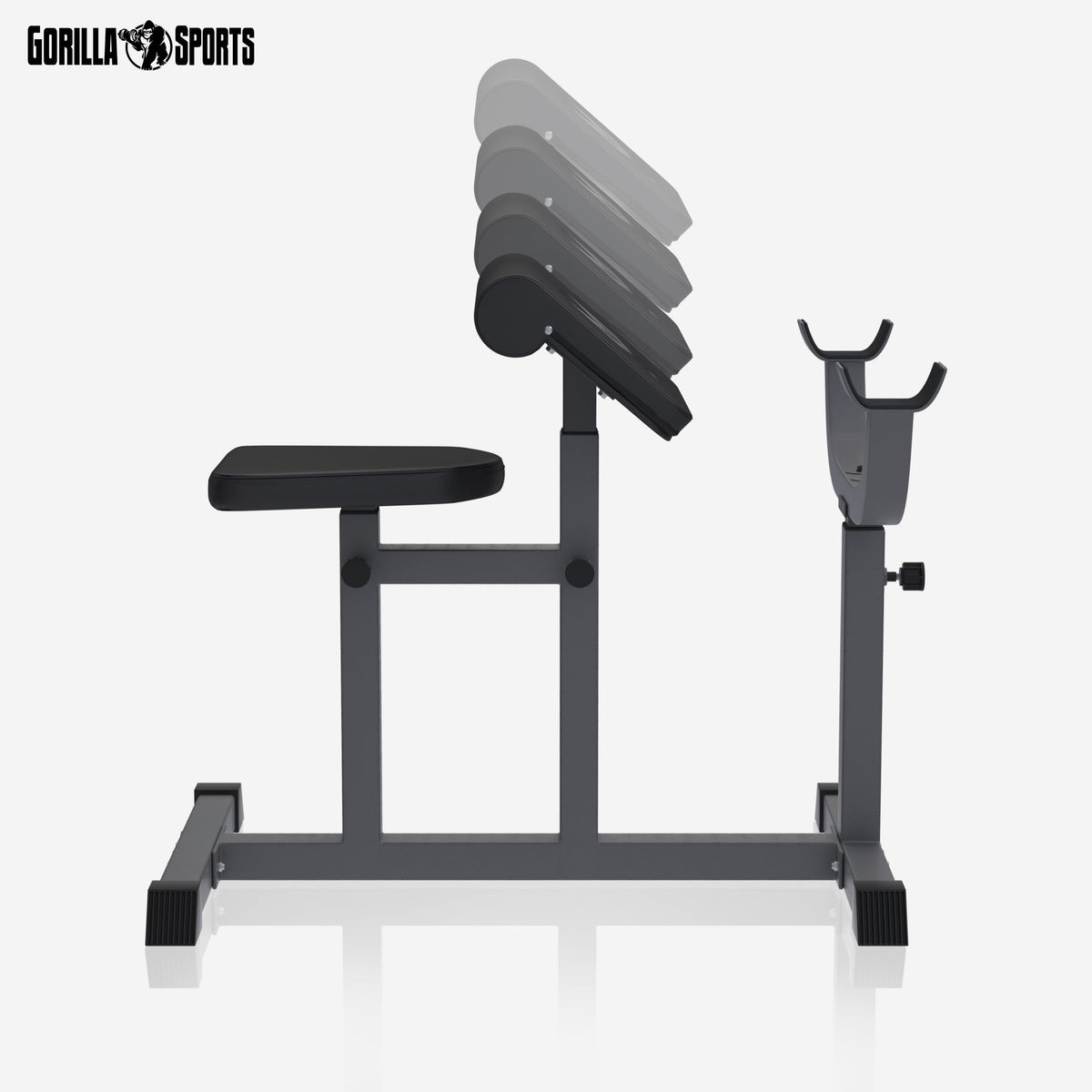 GYRONETICS® Curlbank bis 150 kg mit verstellbarem Sitz und Curlpult
