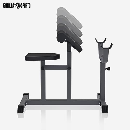 GYRONETICS® Curlbank bis 150 kg mit verstellbarem Sitz und Curlpult