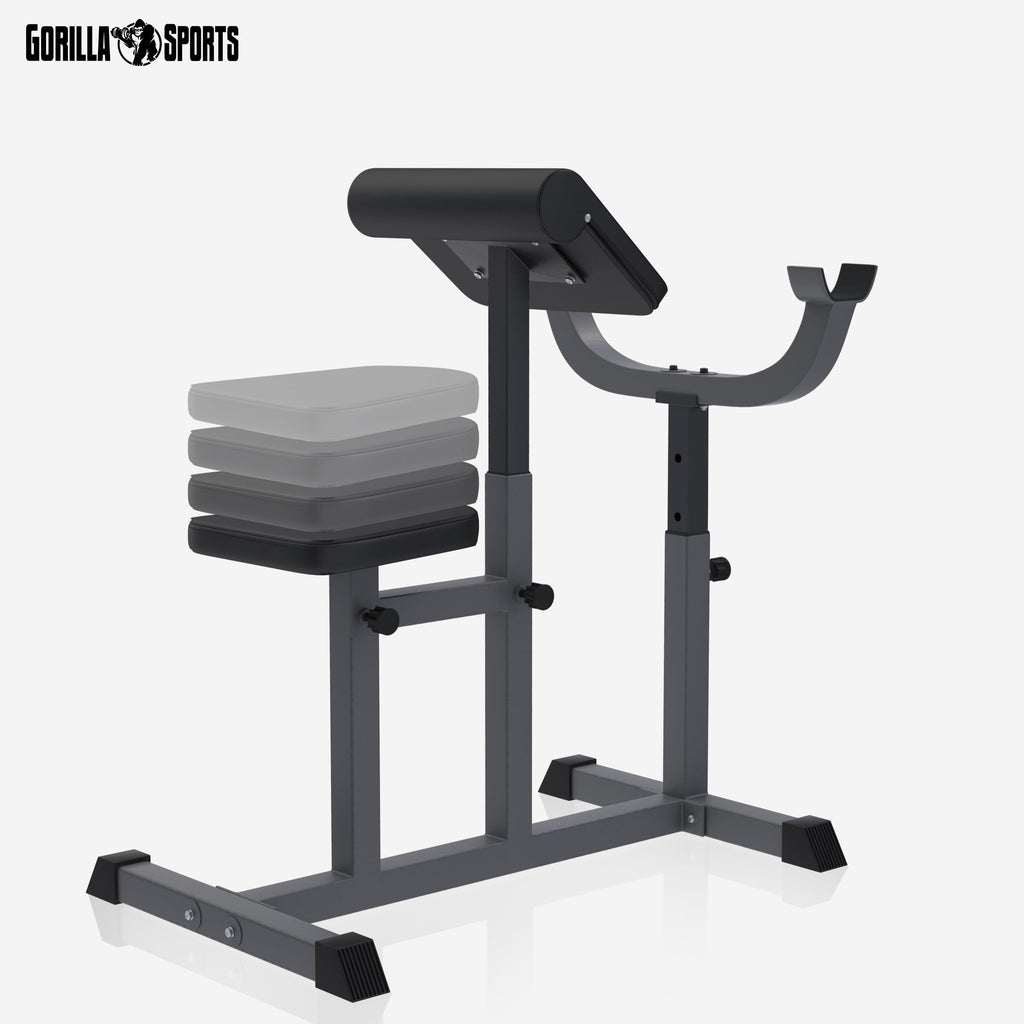 GYRONETICS® Curlbank bis 150 kg mit verstellbarem Sitz und Curlpult