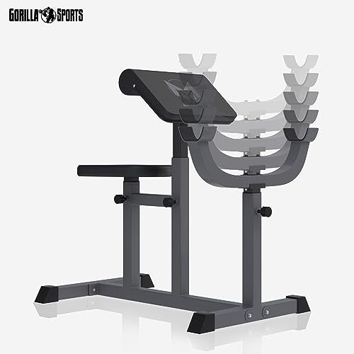 GYRONETICS® Curlbank bis 150 kg mit verstellbarem Sitz und Curlpult