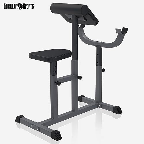 GYRONETICS® Curlbank bis 150 kg mit verstellbarem Sitz und Curlpult