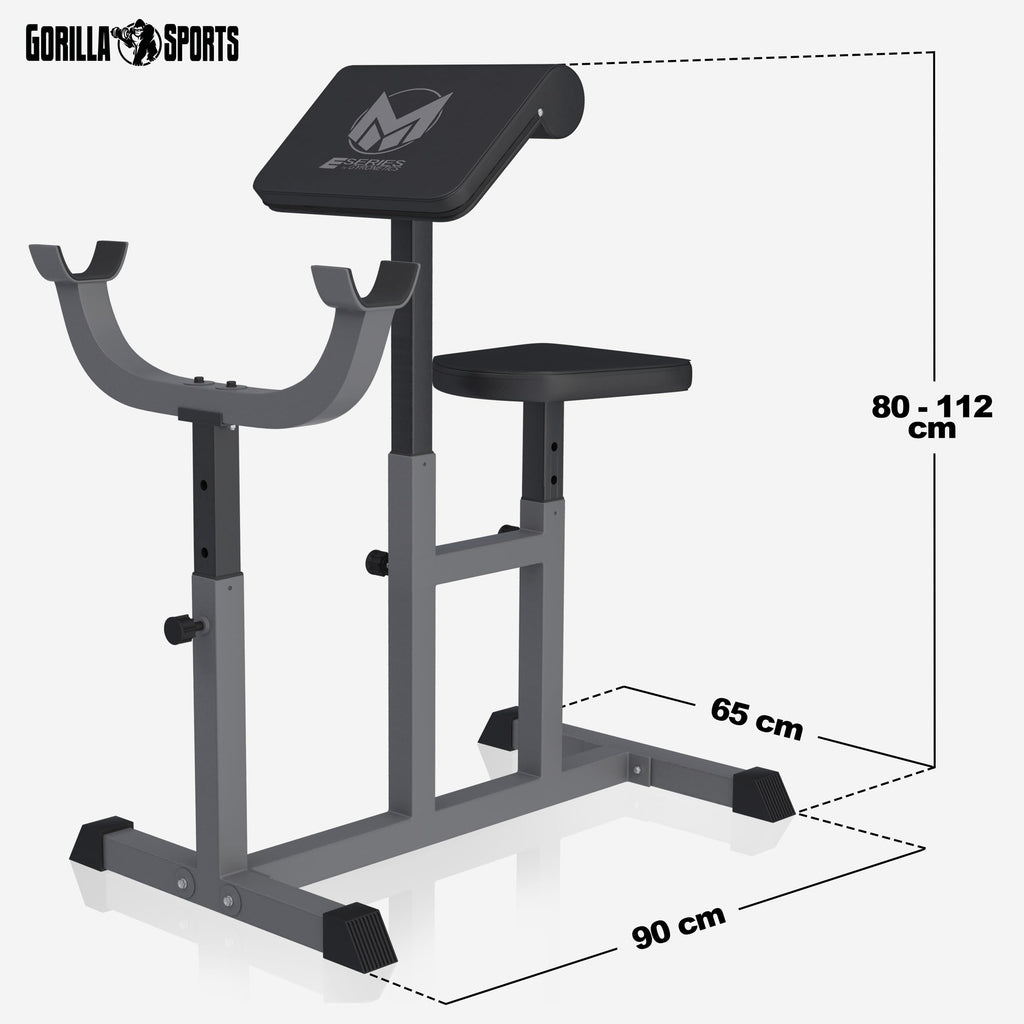 GYRONETICS® Curlbank bis 150 kg mit verstellbarem Sitz und Curlpult