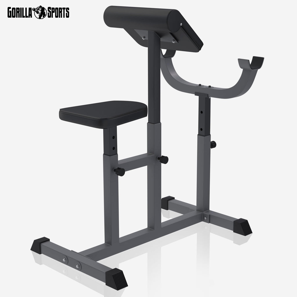 GYRONETICS® Curlbank bis 150 kg mit verstellbarem Sitz und Curlpult