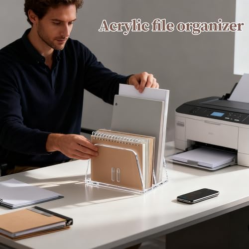 Acryl Ordnerhalter,Transparent Schreibtisch Zubehör | Acryl Post Datei