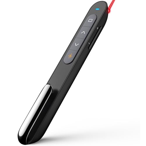 Norwii 2.4G Presenter Clicker, Präsentationsfernbedienung mit Laserpointer