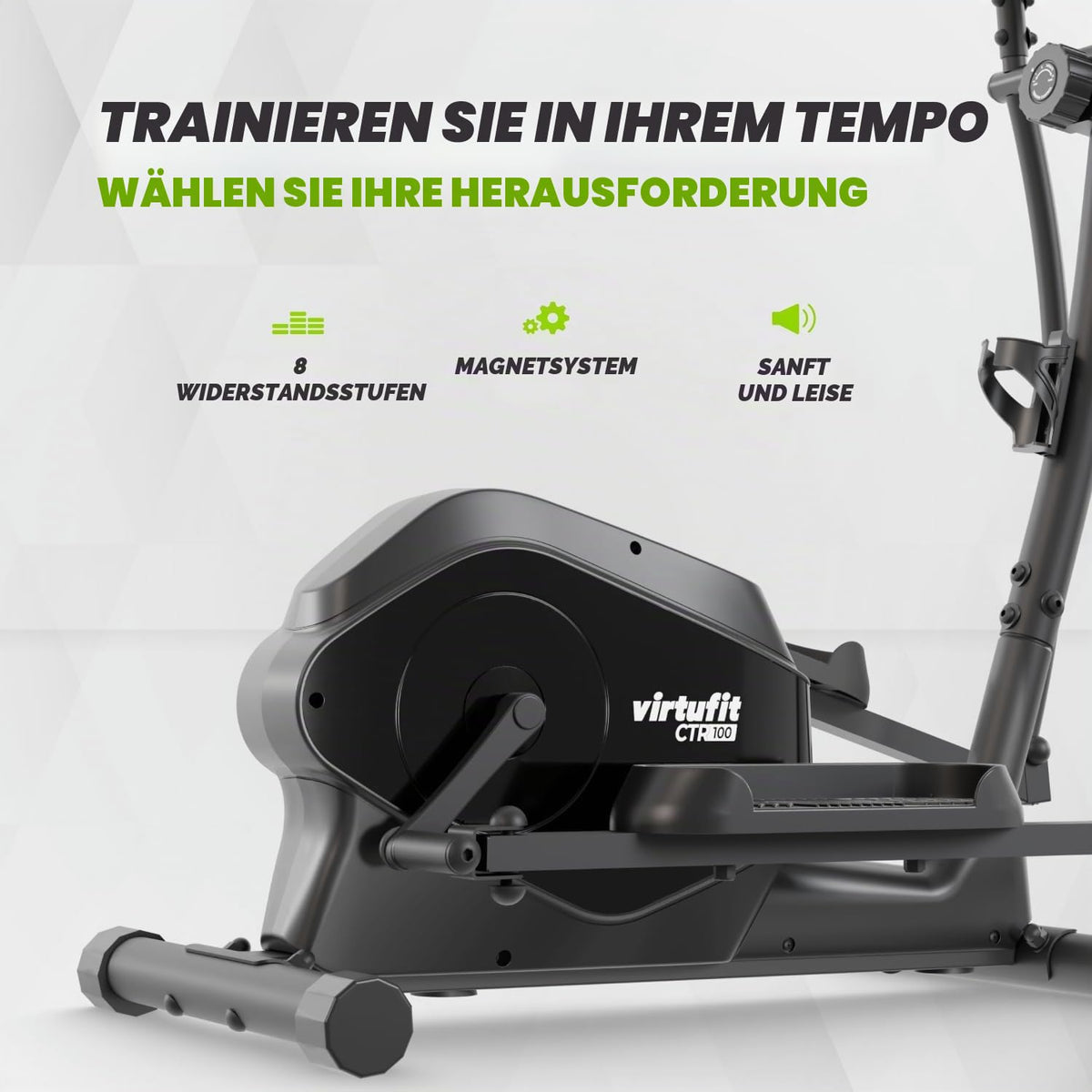 VirtuFit Crosstrainers Serie - für Zuhause - Ellipsentrainer mit LCD-Monitor