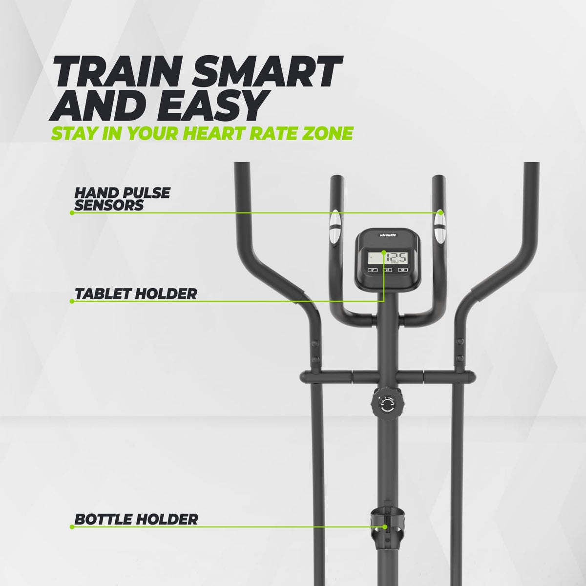 VirtuFit Crosstrainers Serie - für Zuhause - Ellipsentrainer mit LCD-Monitor