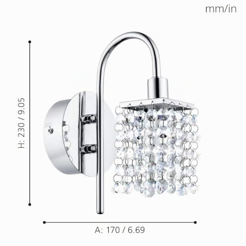 EGLO LED Wandlampe Almonte, Wandleuchte Bad Badezimmer