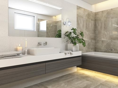 EGLO LED Wandlampe Almonte, Wandleuchte Bad Badezimmer