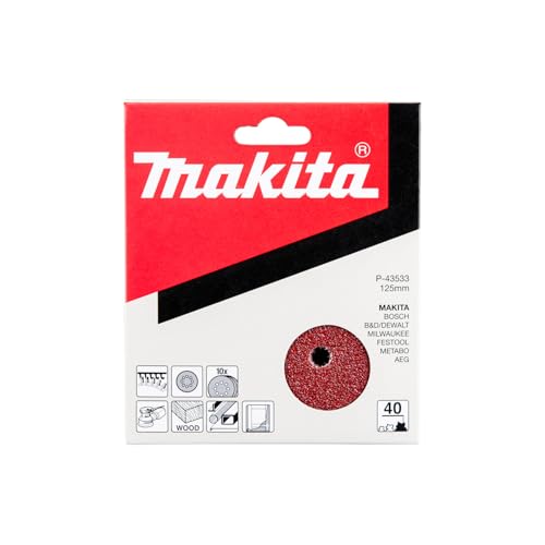 Makita Schleifpapier Klett, 125 mm, K40, P-43533