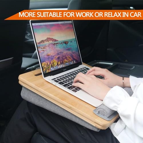 COIWAI Laptop-Schreibtisch, tragbarer Knietisch, mit Kissenkissen, passend für Laptops bis zu 15.6 Zoll, Studenten als Computer-Laptop-Ständer, Buch-Tablet