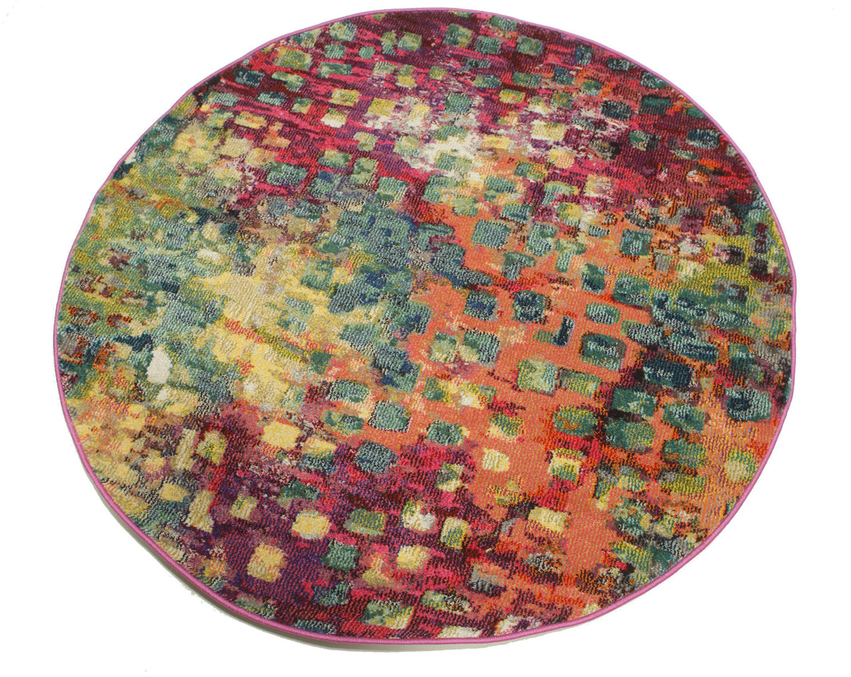 RugVista Davina Teppich, Ø 150 cm, Mehrfarbig