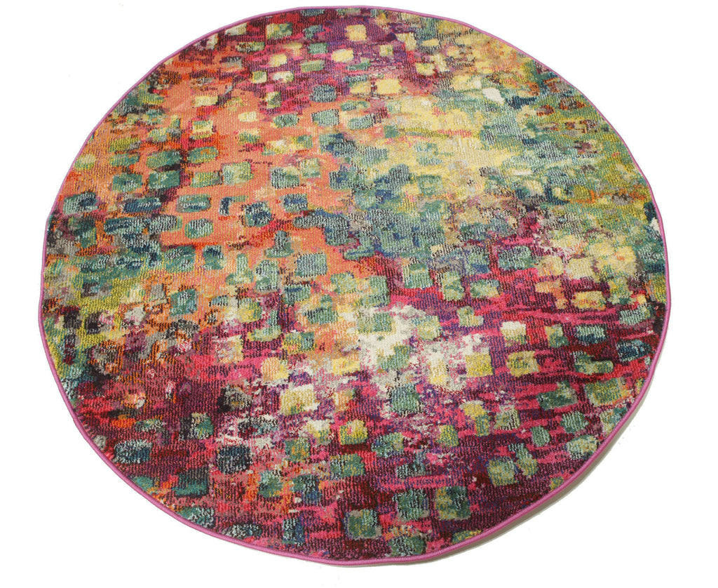 RugVista Davina Teppich, Ø 150 cm, Mehrfarbig