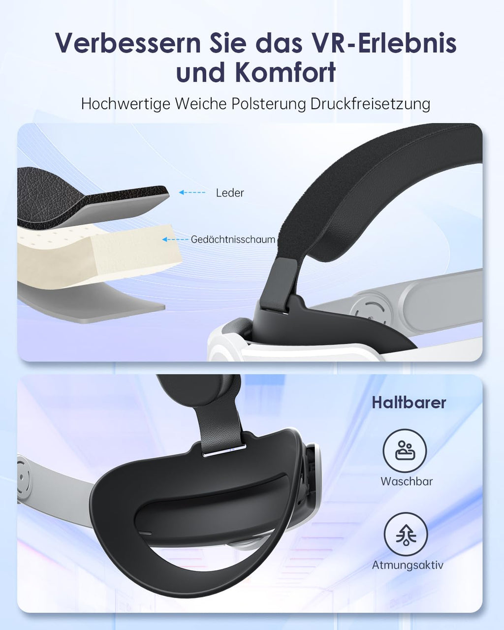 VR Elite Strap Kompatibel für quest 3 Strap für quest 3 Zubehör Bequemer Stabiler Strap Ersatz