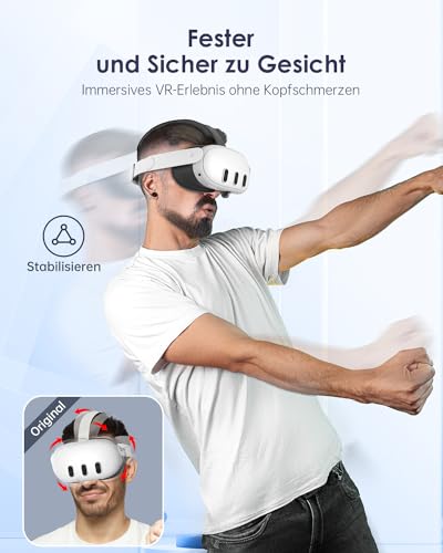 VR Elite Strap Kompatibel für quest 3 Strap für quest 3 Zubehör Bequemer Stabiler Strap Ersatz