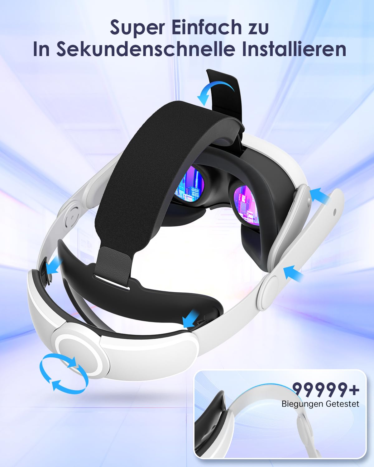 VR Elite Strap Kompatibel für quest 3 Strap für quest 3 Zubehör Bequemer Stabiler Strap Ersatz