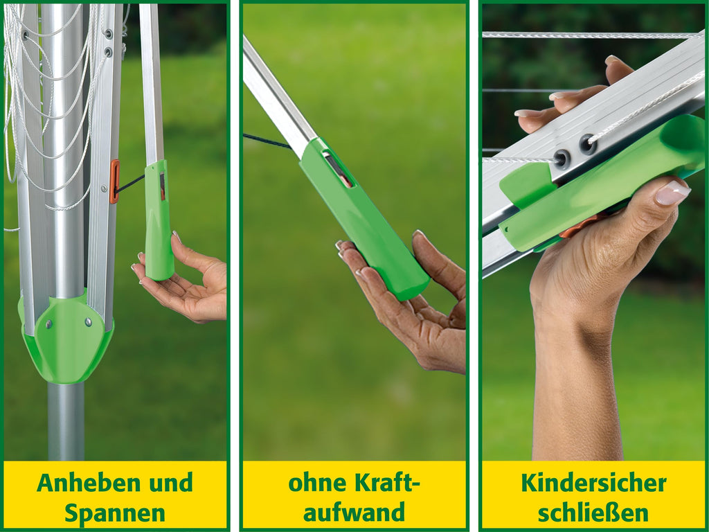 JUWEL Wäschespinne Novaplus 600 Easy mit Bodenhülse 30090