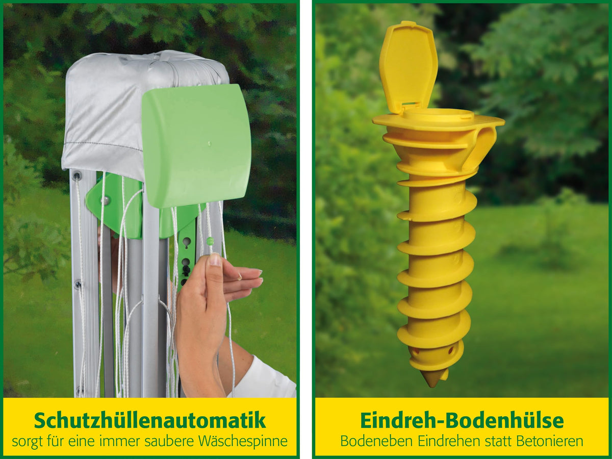 JUWEL Wäschespinne Novaplus 600 Easy mit Bodenhülse 30090