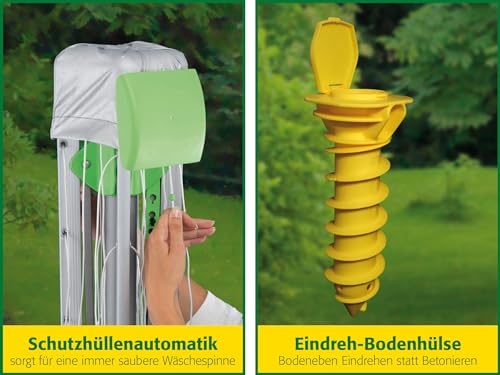 JUWEL Wäschespinne Novaplus 600 Easy mit Bodenhülse 30090