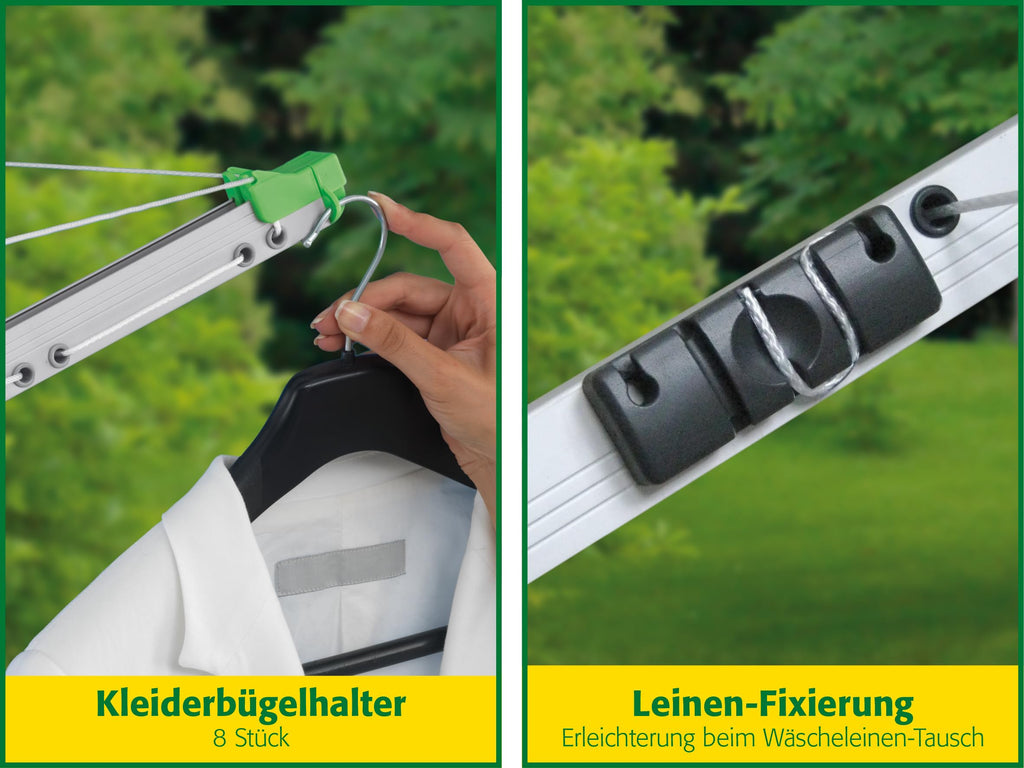 JUWEL Wäschespinne Novaplus 600 Easy mit Bodenhülse 30090