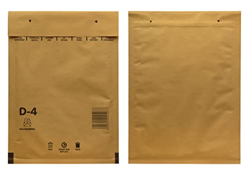 100 Luftpolsterumschläge Versandtasche Luftpolster D4 braun Polsterumschlag