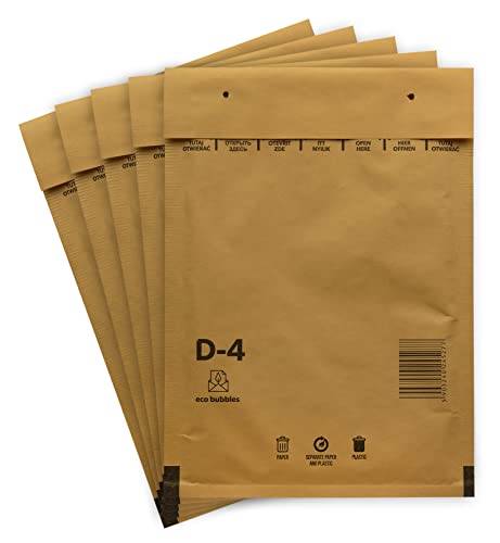 100 Luftpolsterumschläge Versandtasche Luftpolster D4 braun Polsterumschlag