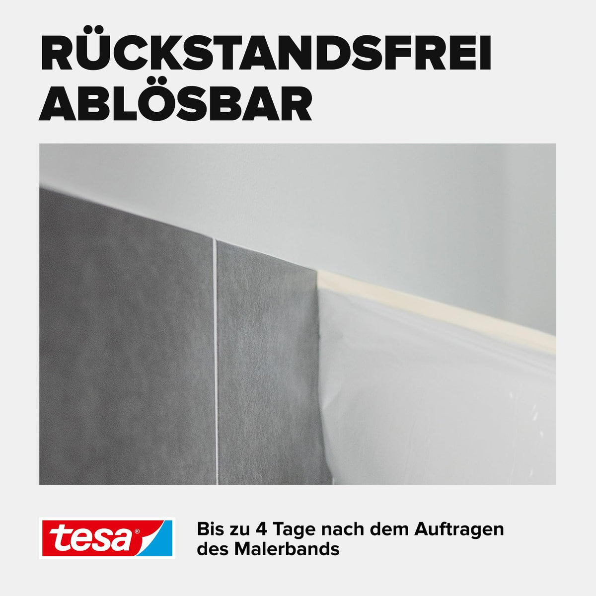 tesa Easy Cover UNIVERSAL Folie - Malerband mit Abdeckfolie - 25 m x 0,55 m