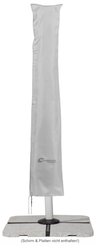 Schneider Schutzhülle für Ampelschirme bis 400 cm Ø und 300 x 300 cm, 813-40, silbergrau, 240 x 57 cm, 0.4 kg, Silber