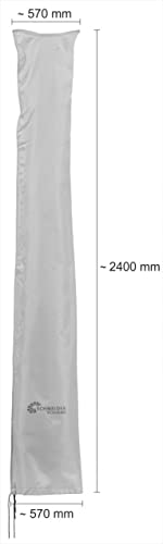 Schneider Schutzhülle für Ampelschirme bis 400 cm Ø und 300 x 300 cm, 813-40, silbergrau, 240 x 57 cm, 0.4 kg, Silber