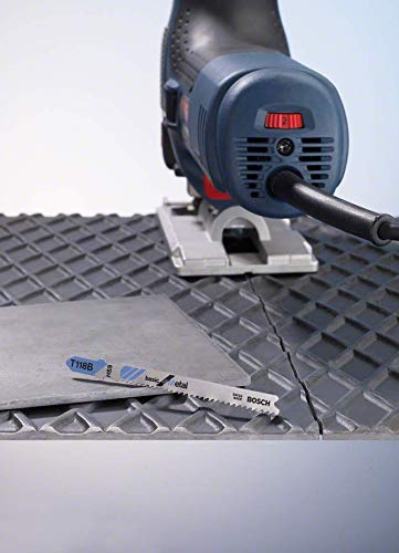 Bosch Professional 10tlg. Stichsägeblatt Set Basic for Wood and Metal (für Holz und Metal, Zubehör Stichsäge), 2607010630, Farbe, Size