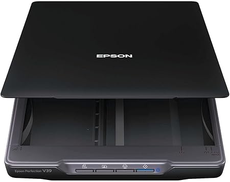 Epson Perfection V39 Color Photo and Document Scanner with Scan-to-Cloud with 4800 x 4800 DPI by Epson