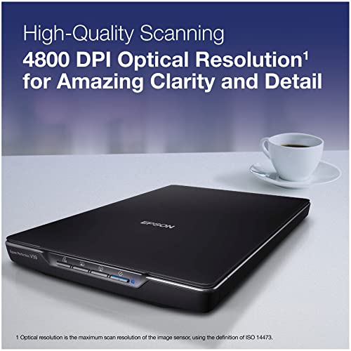 Epson Perfection V39 Color Photo and Document Scanner with Scan-to-Cloud with 4800 x 4800 DPI by Epson