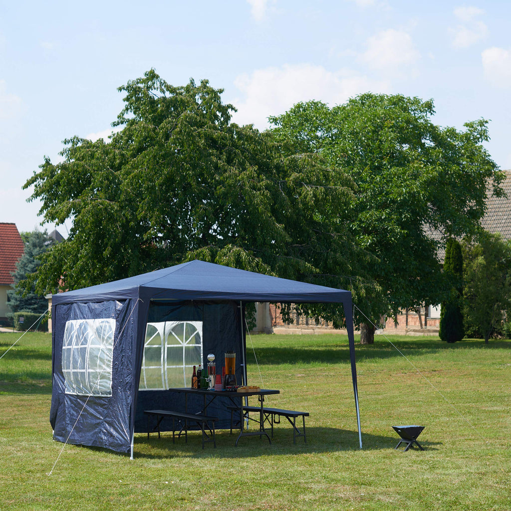 Relaxdays Pavillon, blau, 300 x 300 x 250 cm, 10020810_45