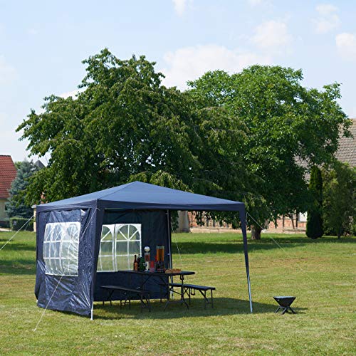 Relaxdays Pavillon, blau, 300 x 300 x 250 cm, 10020810_45