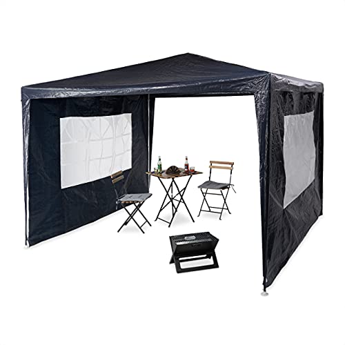 Relaxdays Pavillon, blau, 300 x 300 x 250 cm, 10020810_45