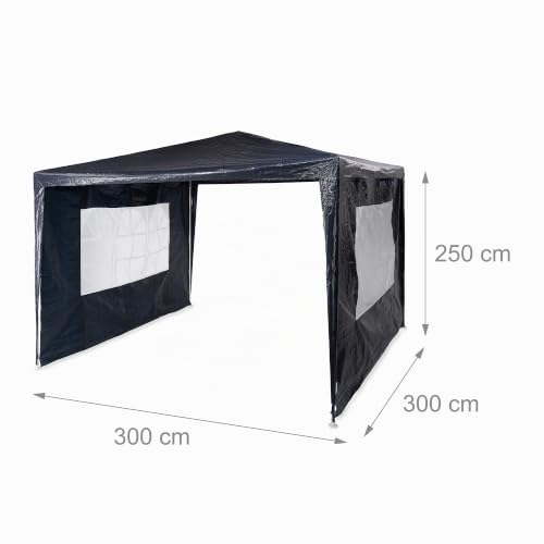 Relaxdays Pavillon, blau, 300 x 300 x 250 cm, 10020810_45
