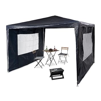 Relaxdays Pavillon, blau, 300 x 300 x 250 cm, 10020810_45